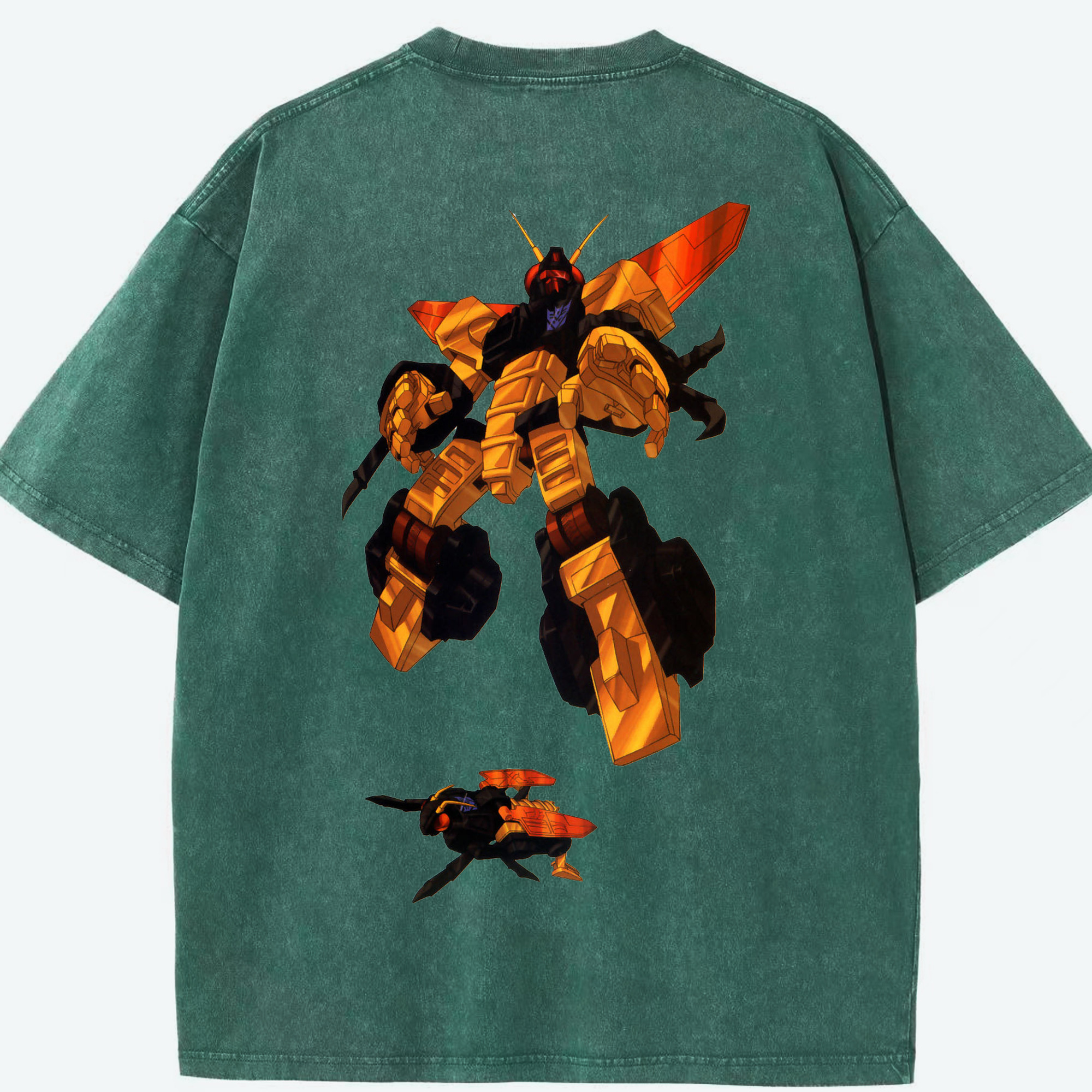 （画像用）  綿100% ヴィンテージ風 半袖Tシャツ（背面プリント）
